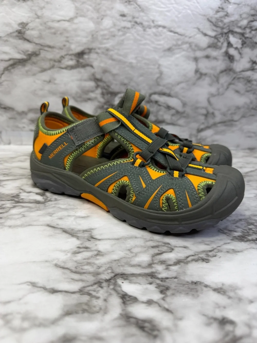 Merrell Hydro Olive Boys Youth Waterproof Shoes Sandals Size 3 US Medium